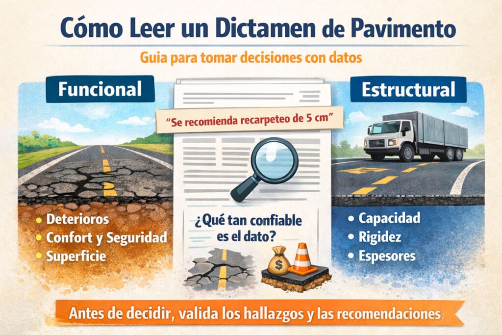 dictamen de pavimento