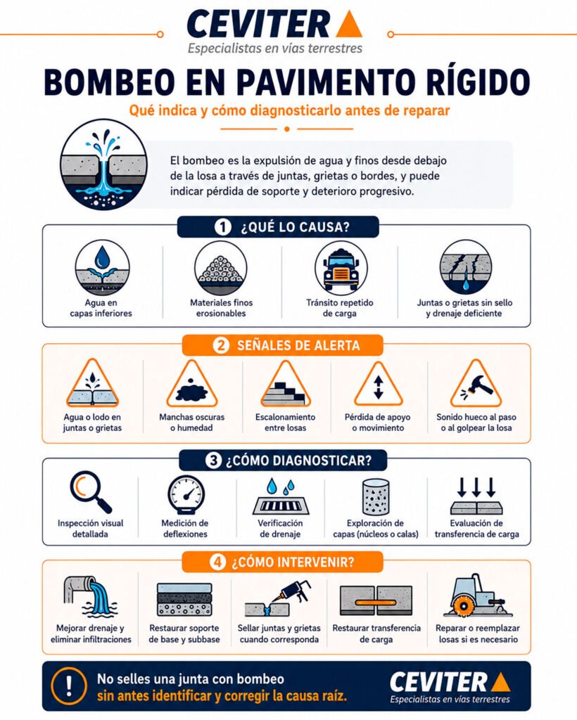 bombeo en pavimento rigido
