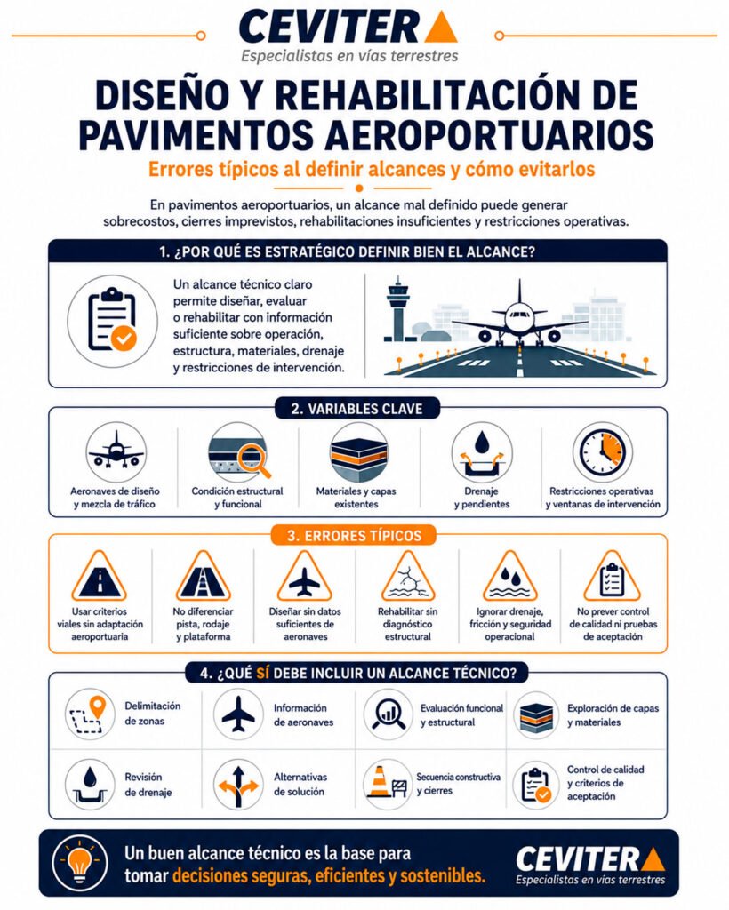 diseño de pavimentos aeroportuarios infografia
