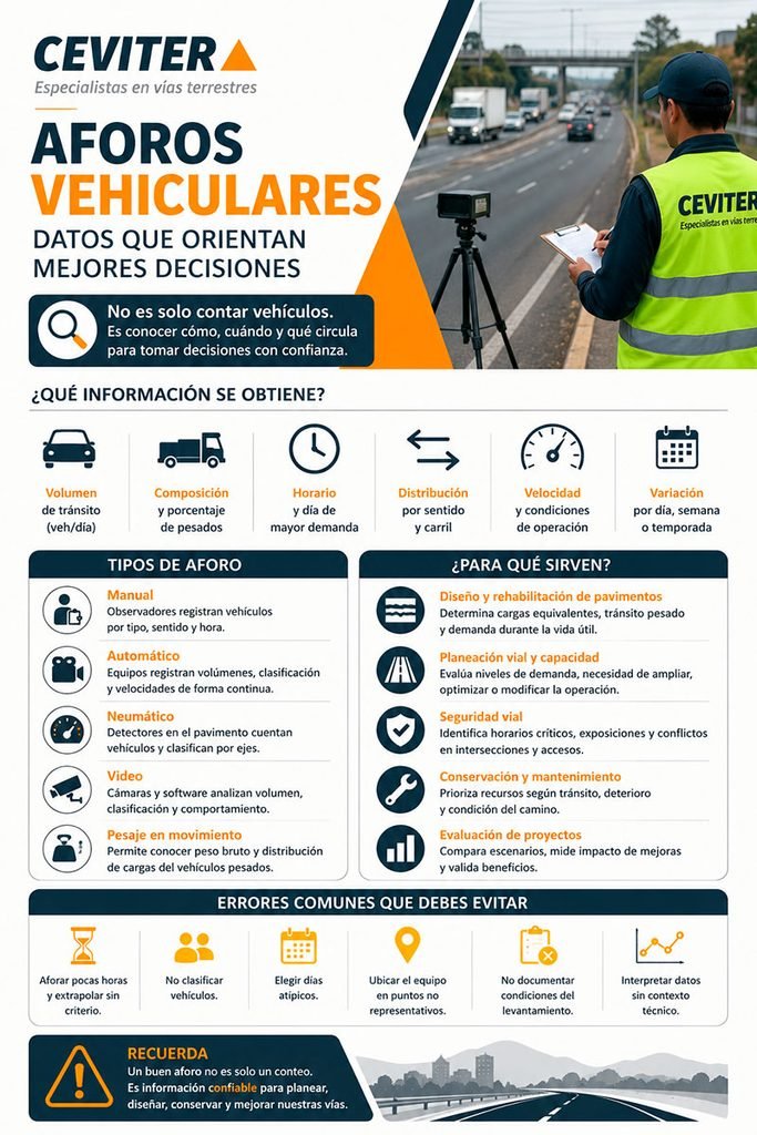 aforos vehiculares infografia